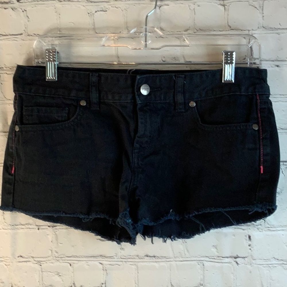 Pink by Victoria's Secret black‎ jean shorts size 4